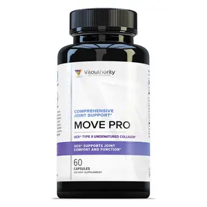Vitauthority's Move Pro Capsules, Vitamin D3, Collagen, Joint Health and Fluid Movement, 30 servings, Non-GMO