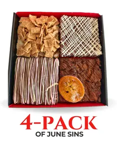 June Sins of the Month – Gourmet Brownie Variety 4-Pack | Limited Edition Assorted Flavors
