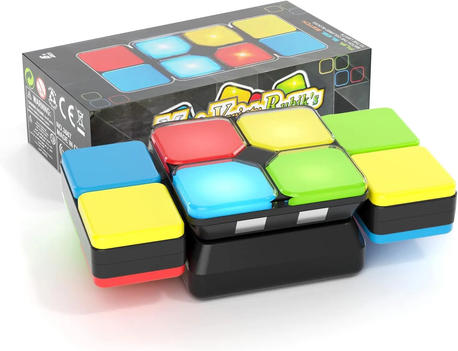 Interactive educational game, parent-child interactive cube I Family game night STEM educational toys, children's educational toys, holiday gifts LED light-up cube, brain-training toys, children's party toys, children's stress-relieving toys