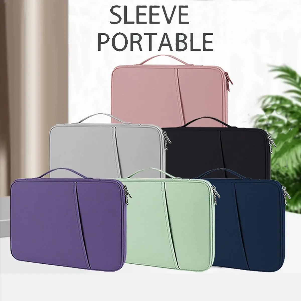Laptop Sleeve Handbag for Macbook M4 Air13 15 Pro14 16 Waterproof zipper Notebook Bag Macbook Air Pro M1 M2 M3 13 14 15 16inch