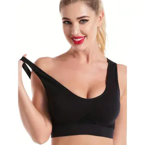 Bras for Women Seamless Bra with Pads Easy Comfort Bra Everyday Push Up Bralette Vest Wireless Brassiere Bra