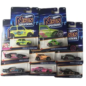 Hot Wheels 2025 Neon Speeders - Set of 8 Designs with Various Styles and Colors