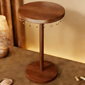 Desktop necklace display rack jewelry rack bracelet storage rack solid wood hook jewelry rack display rack Dresser Organizer