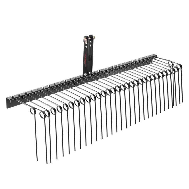 VEVOR Drag-Type Garden Rake, 72inch Drag-Type Moss Removal Tool ...