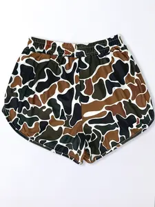 Women's Camouflage Dot Print Summer Casual Loose-Fitting Gym Shorts, Stretch Knit Shorts, Comfortable and Stylish for Everyday Wear, Perfect for Hot Weather, Summer Style Shorts, Comfy Stretchy Shorts