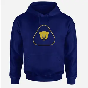 Liga MX Navy Blue Deportivo Pumas UNAM Soccer Hoodie, Sudadera de Pumas, Football Hoodie, Soccer Gear, Men Sport Apparel