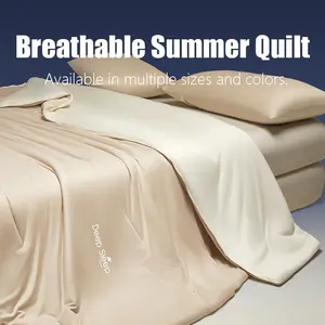 Thin Cooling Summer Blanket, Soft Breathable Air Conditioning Quilt, Deep Sleep Series Bedding, Multiple Colors Available