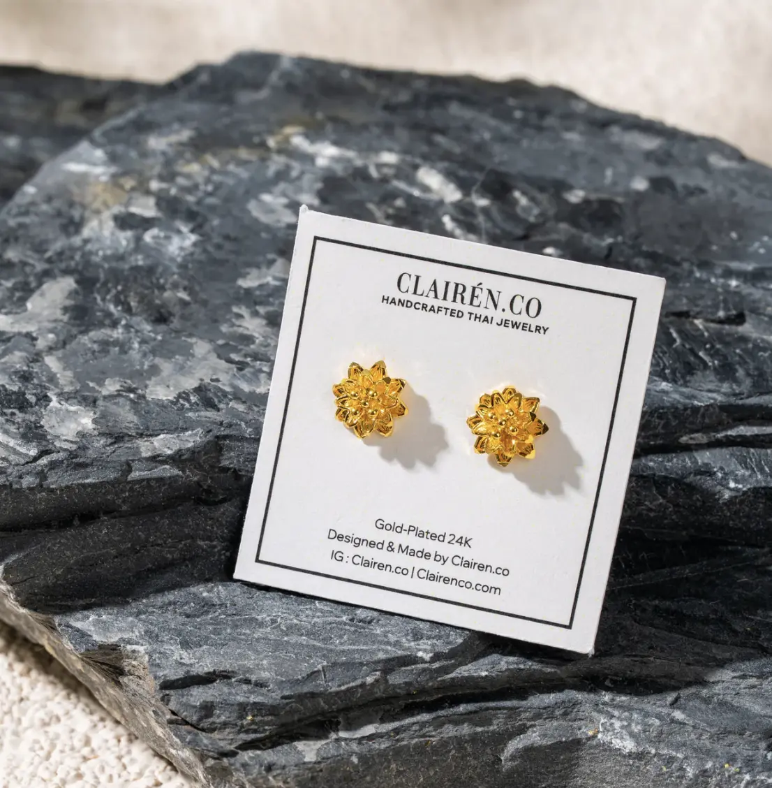 Golden Bloom Studs