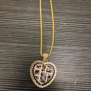 double sided personalized heart necklace