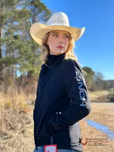 CINCH WOMEN BLACK WITH GREY LETTERS JACKET MAJ9866002