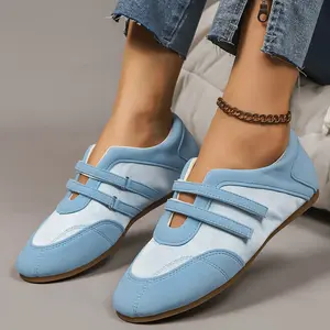 Women's Comfortable Slip-On Outdoor Casual Flats Fashion Low-Top Round-Toe Walking Shoes Daily Sneakers