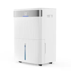 VEVOR 80 Pints Dehumidifier for Home & Basement, Summervibes,Summervibes, Drain Hose for Commercial & Industrial Use, Smart Humidity Control, Low Noise for Large Rooms, Warehouses, Bedrooms & Storage, Large Coverage,White