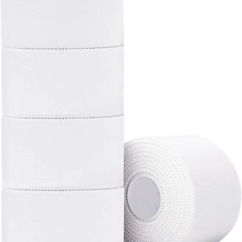 Athletic Tape,5 Pack White Sports Tape,Very Strong No Sticky Residue Wrist Ankle Tape for Gymnastics Boxing Lacrosse Climbing Hockey Bat Injuries Medical (1.5 Inches)