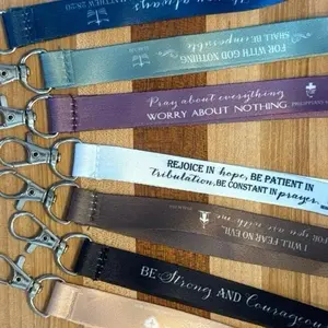 CLOTH WRISTLET KEYCHAIN WITH BIBLE VERSE Is A Great Way To Keep Your Keys The And The Word Close Wherever You Go. Available In several Color Options. Great Gift For Yourself Or A Loved One. # gift #faith #momgift