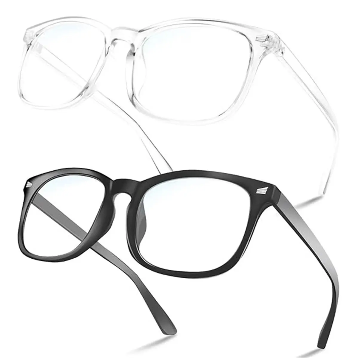 Unisex Anti-Blue Light Sports Eyeglass Frames - 52x42mm Fashionable Universal Design, Soft Silicone Nose Pads, Spring Hinges, Smooth Abrasive-Resistant, for Screen Work & Outdoor Fun, Fall Outfit Accessory Gift