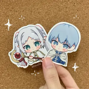 Traveling Mage and Hero Anime Vinyl Stickers