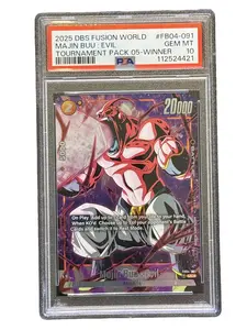 PSA 10 Graded Dragon Ball Super Fusion World #91 Majin Buu: Evil Winner Non-Sports Trading Card Slab (Comic/Manga Collectible)