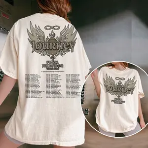 Journey Final Frontier Tour 2026 Shirt, Retro Rock Band Concert Tee Fan Gift