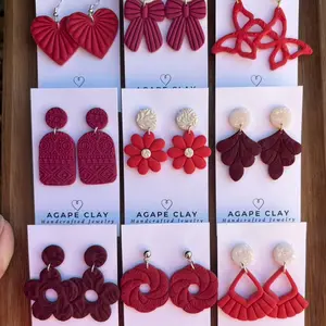 Basket Earrings- Red Basket with Various Fixings- for TikTok LIVE