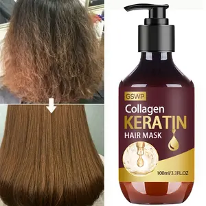 GSWP Collagen Keratin Hair Mask for Dry Hair, Moisturizing and Nourishing, Rich in Lavender Hemp Oil, Aloe Vera, Pumpkin Seed Oil, Mint Oil