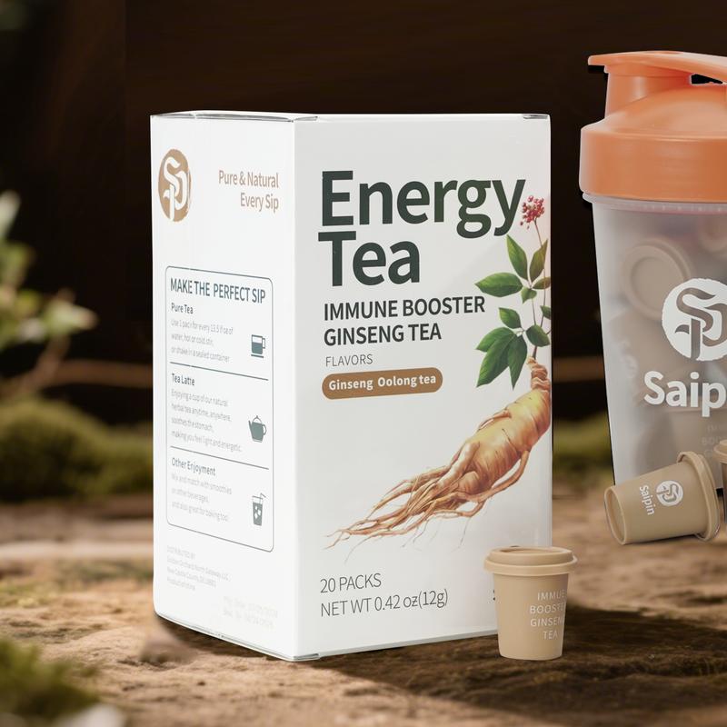 SAIPIN Energy Tea - Ginseng Power Freeze-Dried Pure Tea for Immune ...