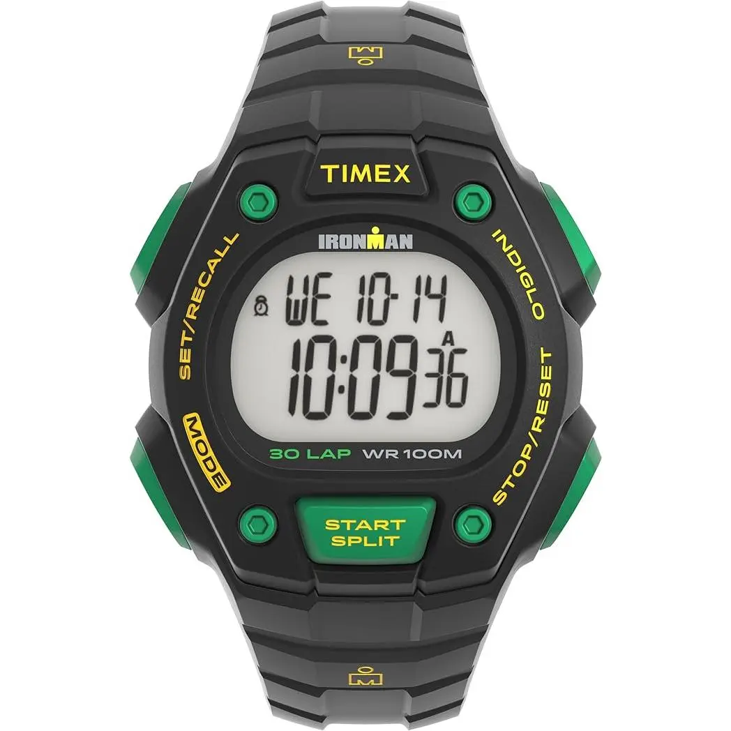 Timex Ironman 40mm Black Resin Mens Watch TW5M59000