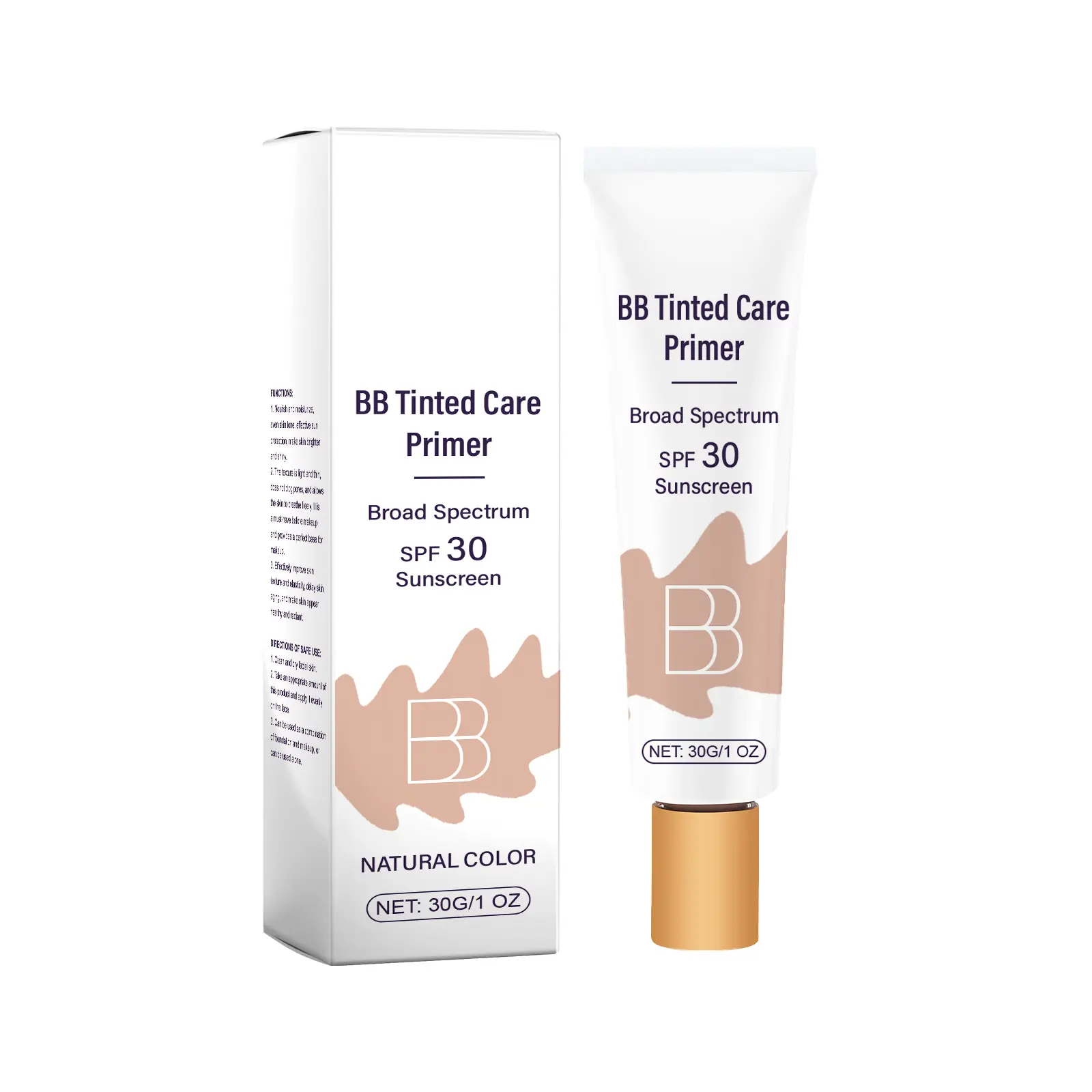 AMZ Daily Wear BB Cream (Natural Tone) - Lightweight Face Cosmetic Moisturizer, 24H Hydrating, Smooth Blendable Formula, Sheer Coverage for Flawless Fresh Finish