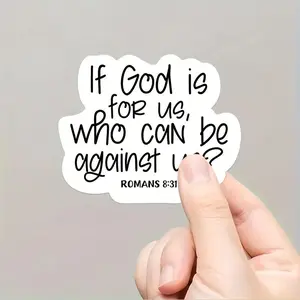Bible Verse Pattern Car Sticker, Handheld Bible Verse Decal, Universal Car Exterior Decoration Accessories for Car, Phone Case, Laptop, Skateboard, Cup, Luggage