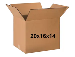 20x16x14 (200 lb strength) | SINGLE CARDBOARD BOX