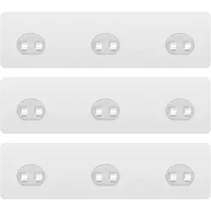 3 Pack Shower  Adhesive Replacement,  Adhesive Hooks for Shower ,  Adhesive Strips, No Drilling, for Bathroom Storage Shelves and Kitchen Racks