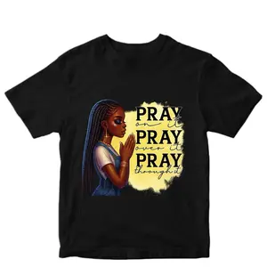 Pray Unisex Streetwear T-Shirt with Inspirational Graphic Design for Men and Women