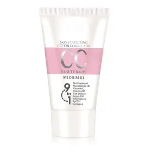 FARMASi CC Color Control Cream, Natural and Flawless Finish, Enriched Formula with Multimineral & Spf 25+, All-Day Hold, All Skin Types, 1.7 fl. oz, Medium