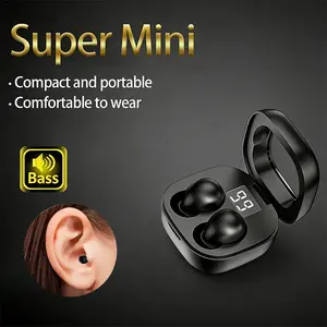 Mini invisible Bluetooth earphones,wireless sleep noise cancelling earphones,high fidelity sound quality, mini size,high-definition LED screen display, ultra long battery life, immersive music, suitable for sleep, work, fitness, gaming earphones minisleep