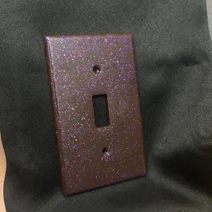 Purple Chameleon Flake Light Switch Outlet