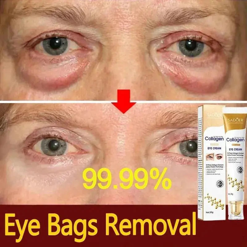 Instant Eye Bag Removal Cream Collagen Anti-Wrinkle Fade Fine Lines Firming Skin Anti Dark Circle Puffiness Brighten Eye Care Moisture Moisturizing