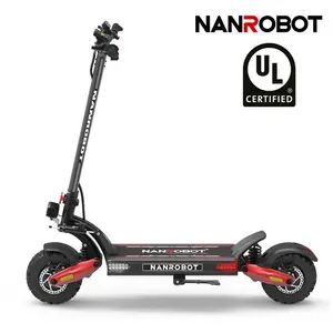 NANROBOT LS7+ 72v Electric Scooter for Adults - 74.5mph Fastest Speed, Dual 3000W Motor, Long Range