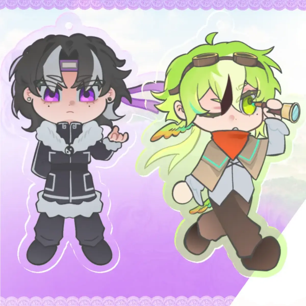 Odyssey Duo Keychains, Unstable Universe, MCYT