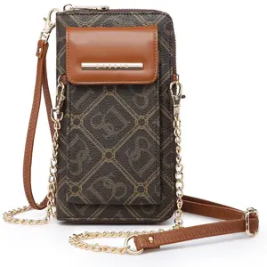 Fashion Small Size Cellphone Crossbody Bag Credit Card Wristlet Wallet