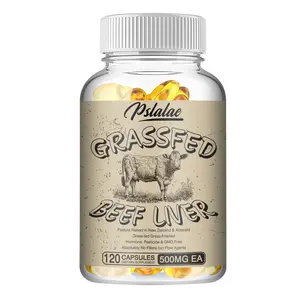 Pslalae Grass Fed Beef Liver Capsules Supports energy production, cleanliness, digestion, immunity and overall health Non-GMO Freeze Dried 120 Capsules