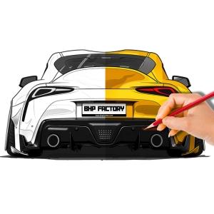 Modified Cars Coloring Book: JDM, Retro & Sport Car Illustrations for Adults and Kids