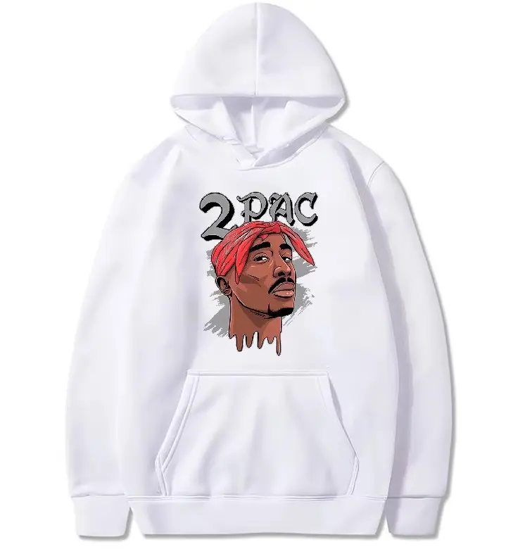 Hoodie Us Size, Tupac 2Pac Letter Comics For Fans Hoodie, Cotton Unisex Pullover Hoodie, Gift For Fan