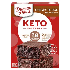 Brownie Mix, Chewy Fudge, Zero Added Sugar, Gluten Free, 10 oz.