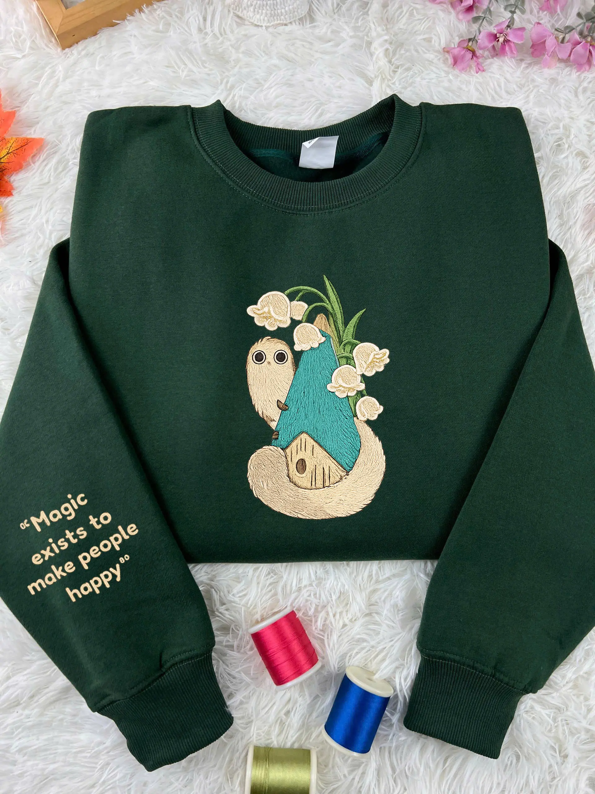 Brushbuddy Witch Hat Atelier Inspired Anime Embroidered Sweatshirt, Hoodie and T-shirt