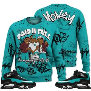 Griffey Max 1 Freshwater Ugly Sweater, Air Griffey Max 1 Freshwater Outfits Shirt, Money Paid In Full Streetwear Unisex Sneaker Matching Shirts
