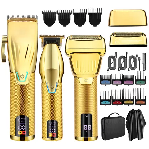 men's hair clippers mother set of electric shaver bald head machine home digital display electric clippers