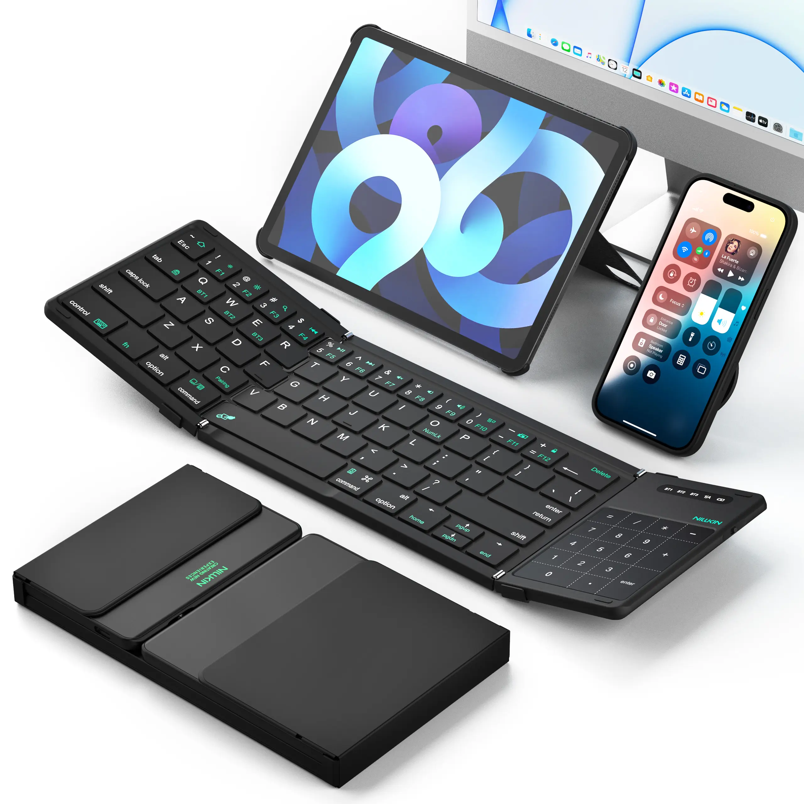 Nillkin Cube Pocket Foldable Bluetooth Keyboard 3-Fold Design 64