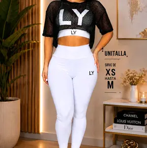 LY Glam Motion Activewear Set. Look spectacular inside and outside the gym with our LY Glam Motion Activewear Set. This beautiful 3-piece set includes high-waisted leggings, a great-fitting sports bra, and trendy short leggings that