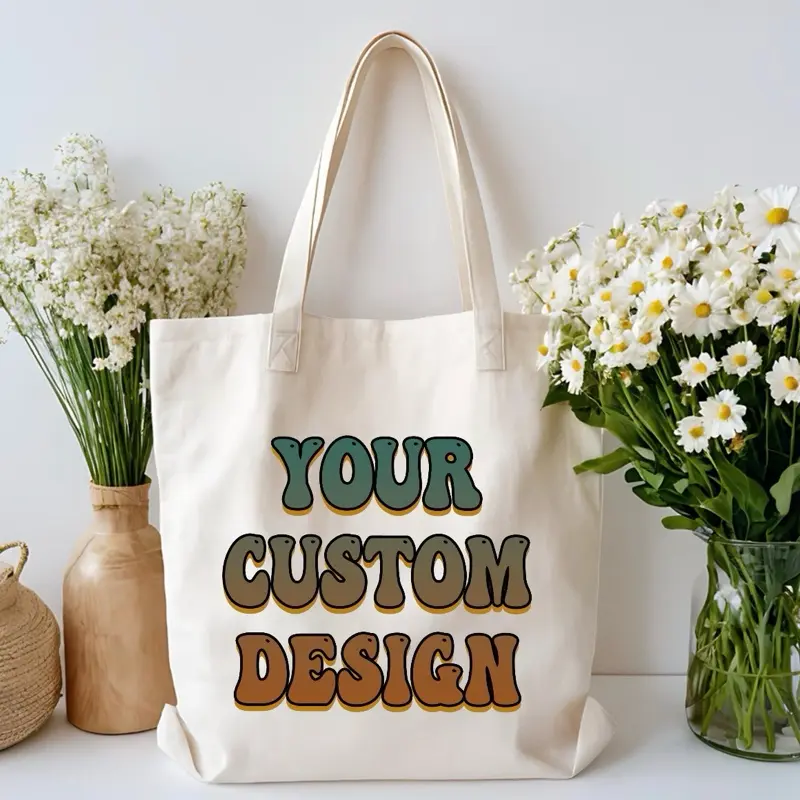Custom Tote Bags Halloween Candy Tote Bags Business Tote Bags with Your Custom Design Perfect for Shopping and Everyday Use
