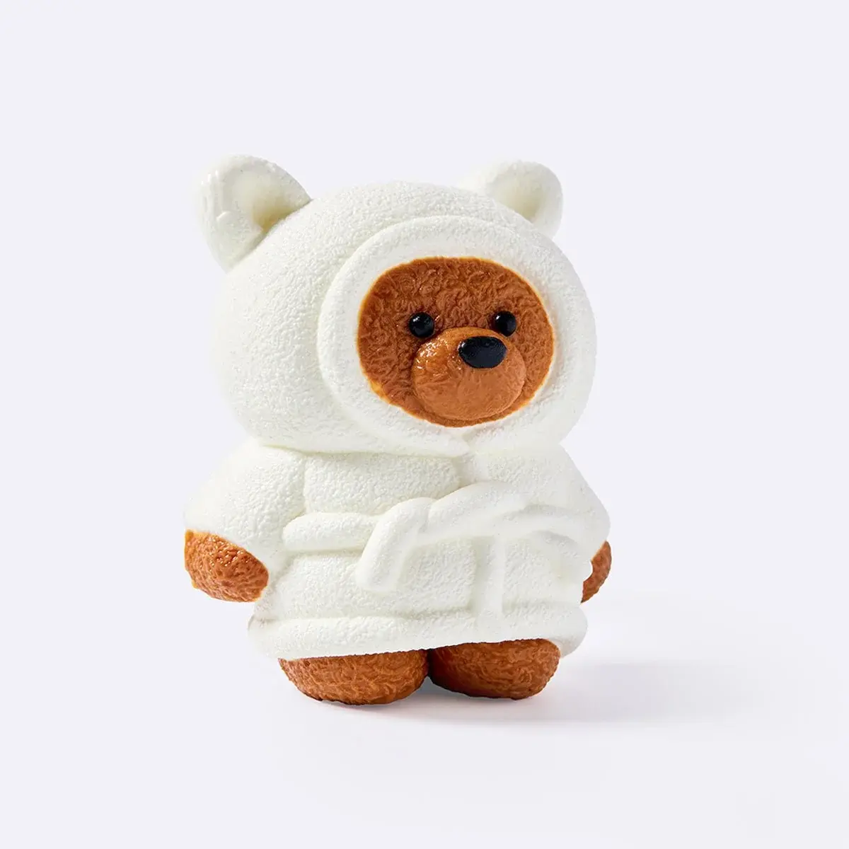TABASQUISHY Cute Bear Squishy Toy Set, Transparent Gradient Bear & Hoodie Hat Bear Slow Rising Squeeze Fidget Squishies, Kawaii Animal Stress Relief Sensory Toy, Aesthetic Desk Ornament & Girls Collectible Gift