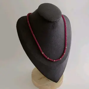Red Corundum Necklace - Fashion Accessory for Women